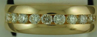 9 Diamond Gold Band