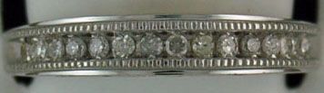 Lady's 1/5ctw Coin Edge Diamond Band