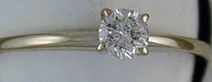 1/3ct Round Cut Diamond Solitaire Ring