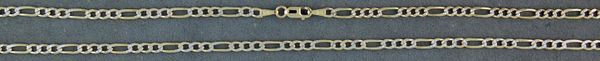 24" Two-Tone Figaro Chain