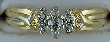 Ladies 1/5ctw Diamond Engagement Ring