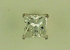 1/2ct Princess Cut Diamond Stud Earring