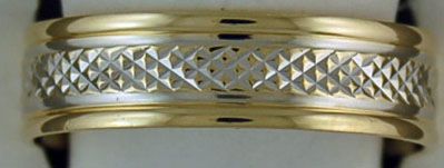 Two-Tone Diamond Cut Band