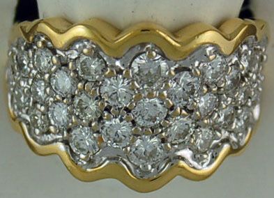 Lady's 1-3/4ctw Diamond Cluster Ring