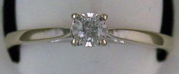 Lady's 1/10ct Diamond Engagement Ring