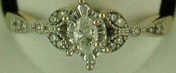 Lady's 1/5ctw Estate Style Diamond Engagement Ring