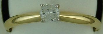 Lady's 1/5ct Lab Grown Diamond Solitaire Ring