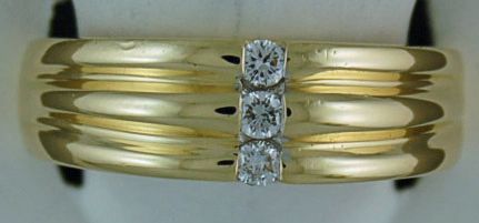 Lady's 1/8ctw Triple Band Diamond Band