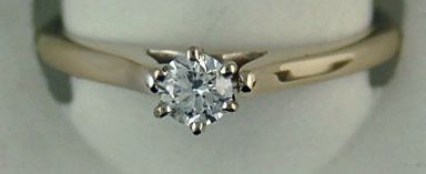 Lab Grown Round Brilliant Diamond Solitaire 1/4ct