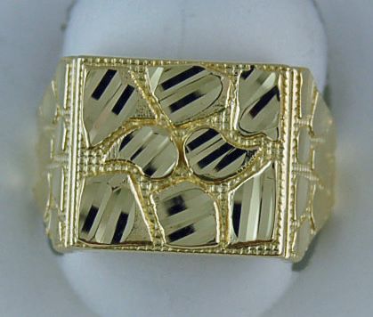 Square Top Nugget Ring