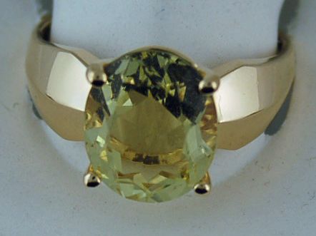 Yellow Oval Stone