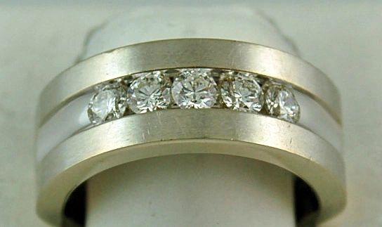 Machine Finish Diamond Band