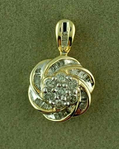 Diamond Swirl Pendant