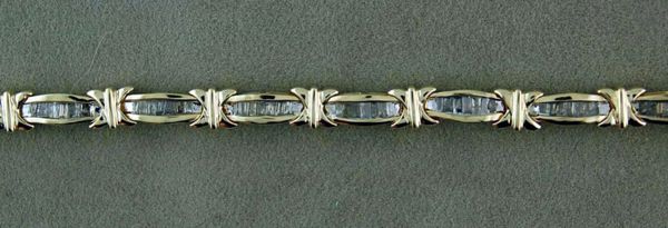 98 Baguette Diamond Tennis Bracelet