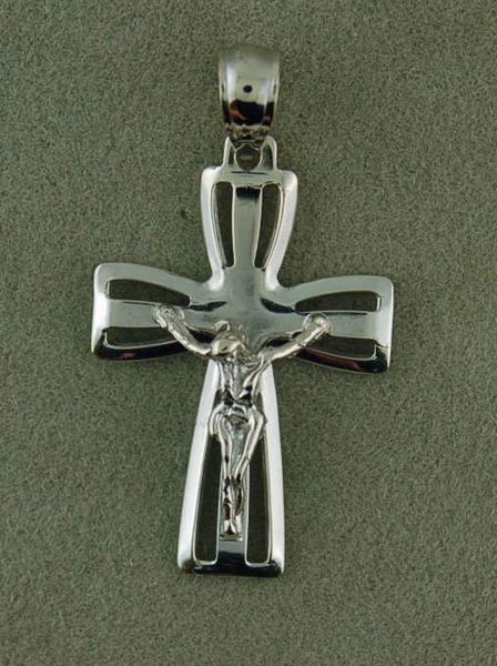 Crucifix White Gold