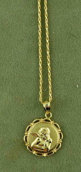 Cherub Pendant On A 20" Rope