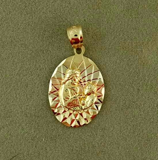 Oval Religious Medallion 14K