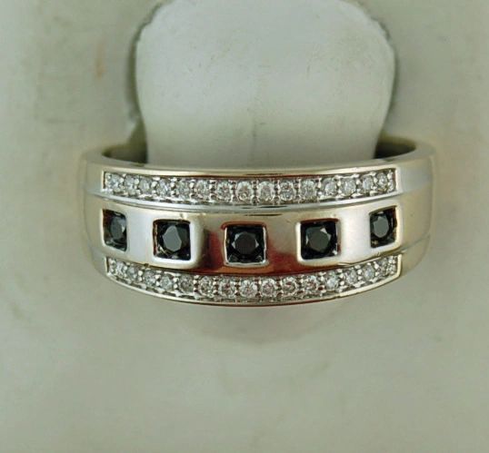 Black And White Diamond Band