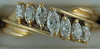 Ladies Marquise Cut Diamond Ring