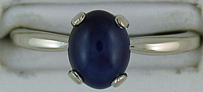 Ladies Synthentic Star Sapphire Ring