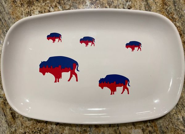 Very Limited Edition Playoff Inspired Roaming Buffalo Dinner Platter