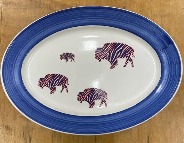 Limited Edition Roaming Buffalo Dinner Platter