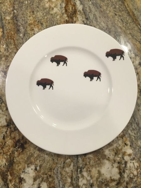 Limited Edition Roaming Buffalo 6-Piece Dinner Place Setting