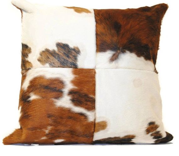 cowhide pillows