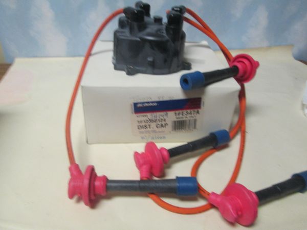 E347A AC DELCO DISTIIBUTOR CAP W/ WIRES NEW