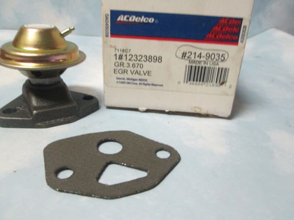 214-9035 EGR VALVE AC DELCO PLYMOUTH CHRYSLER 1977 NOS