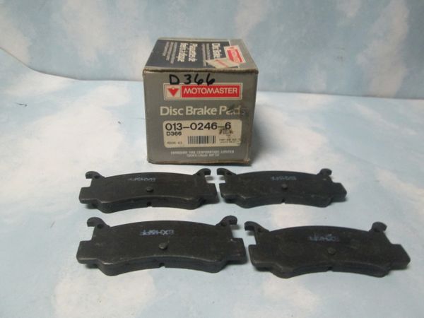 D366 DISC PADS REAR PADS MOTORMASTER