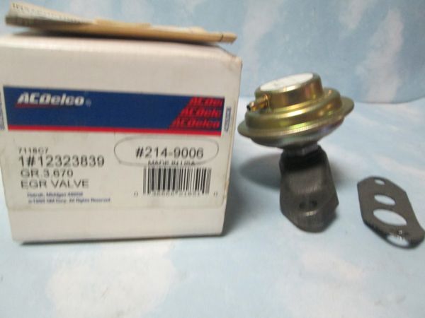 214-9006 AC DELCO EGR VALVE NEW