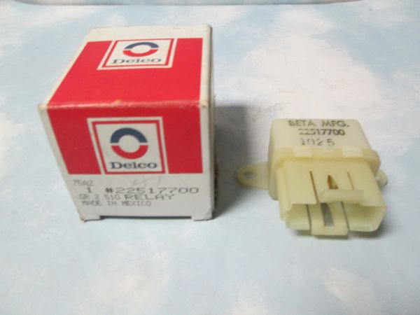 22517700 AC DELCO OEM RELAY GM NEW 80-83 OLDSMOBILE