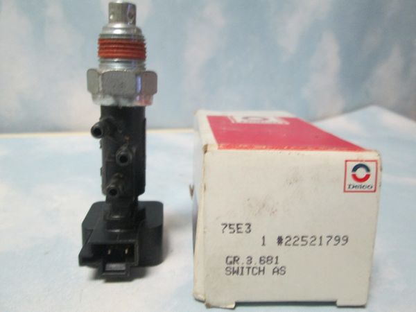 22521799 AC DELCO ENGINE FUEL SWITCH 82-90 GM CHEVY MALIBU 3 PORT NEW