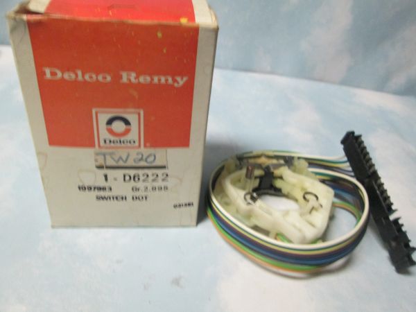 D6222 AC DELCO 69-86 BUICK CHEVY BUICK CORVETTE CAMARO GM TURN SIGNAL SWITCH OEM NEW (1997983)