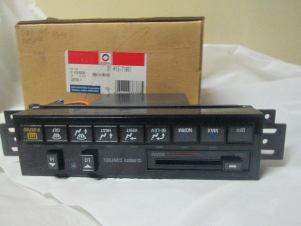 AC Delco 15-71951 (16165043) 93-94 Oldsmobile Cutlass Supreme Auto Defogger Hvac-Control Panel W/ Slide Control NEW