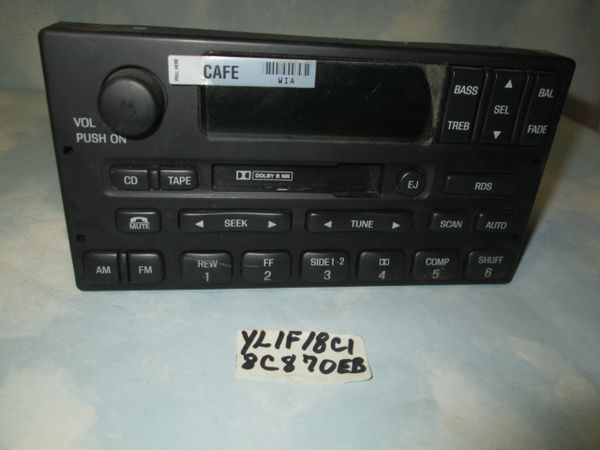 YL1F-18C870 EB FORD RDS TAPE RADIO EXPLORER
