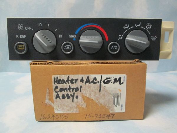 15-72547 16240105 HVAC CONTROL PANEL W/REAR DEFOGGER NEW