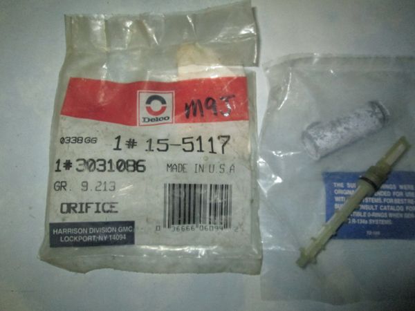 15-5117 AC DELCO EXPANSION TUBE ORIFICE OEM