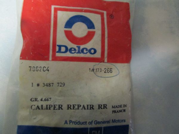 173-266 AC DELCO CALIPER REPAIR RR NEW KIT