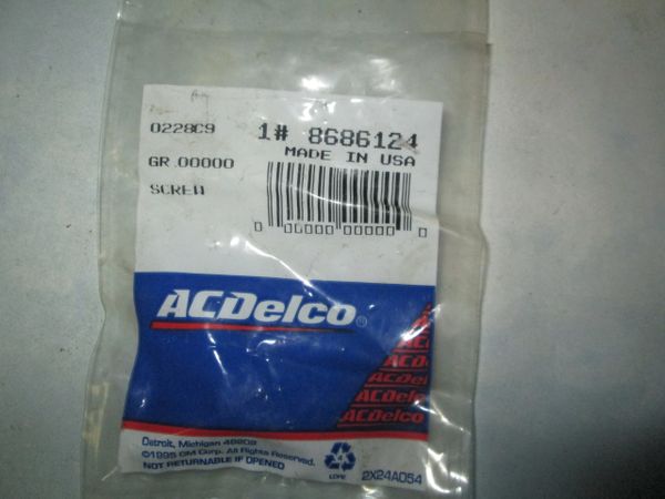 8686124 AC DELCO CLUTCH E BOLT 4TH NEW