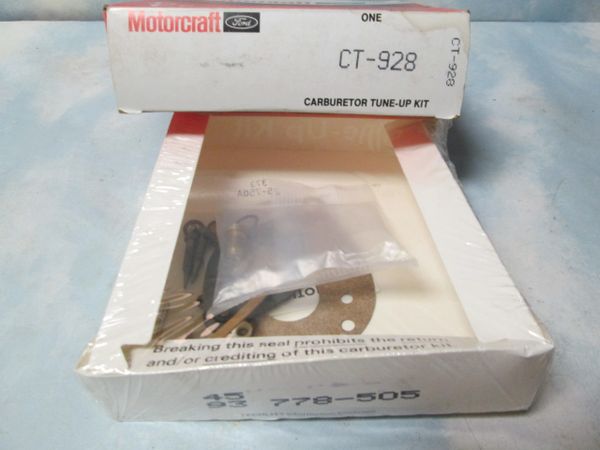 CT-928 MOTORCRAFT CARBURETOR TUNE UP KIT NOS