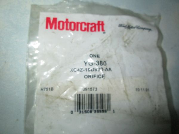 YG-380 MOTORCRAFT E150 AC ORIFICE TUBE NEW