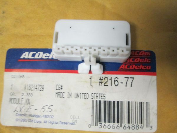 LXE 55 ELECTRIC SPARK CONTROL MODULE DELCO-216-77 NEW