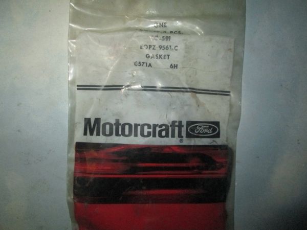 CG-591 MOTORCRAFT FLOAT BOWL GASKET 2-PIECE NOS