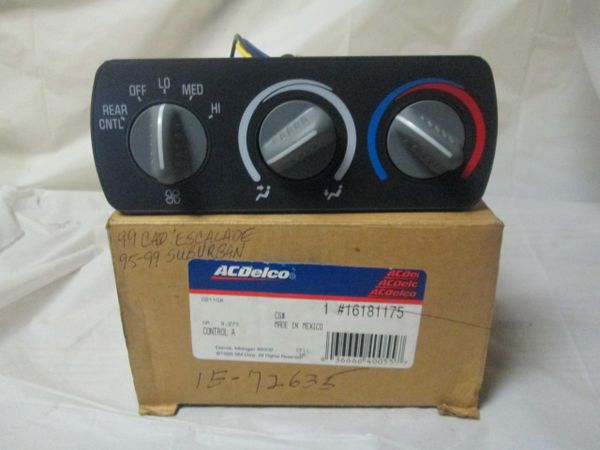AC Delco 15-72635 CADILLAC ESCALADE GMC SUBURBAN YUKON TAHOE A/C & Heater Control NEW