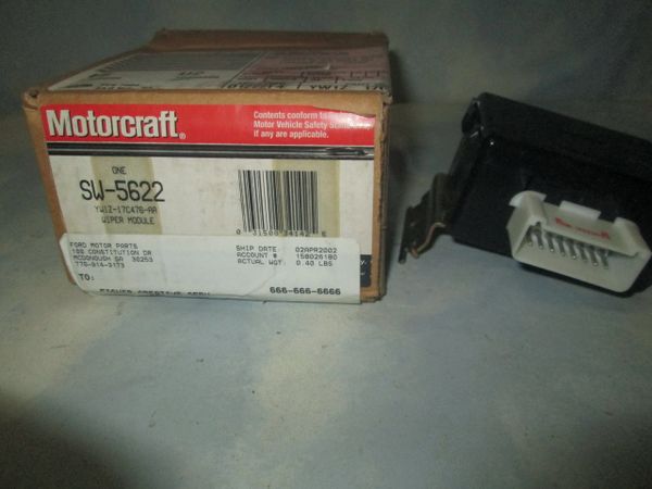 SW-5622 MOTORCRAFT LINCOLN TOWN CAR WINDSHIELD WIPER MOTOR NEW