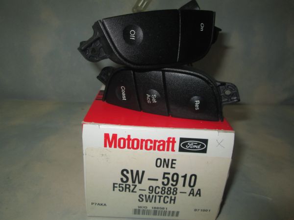 SW-5910 MOTORCRAFT 97-95 FORD CONTOUR MYSTIQUE (F5RZ-9C888-AA) CRUISE CONTROL SWITCH NEW