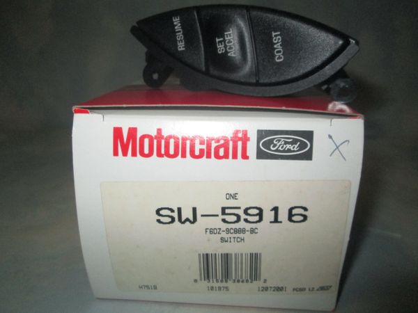 SW-5916 (F6DZ-9C888-BC) MOTORCRAFT CRUISE CONTROL FORD 94-97 THUNDERBIRD MERCURY SABLE SWITCH (NEW)