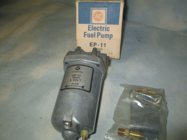 EP-11 AC DELCO GM 6 VOLT VINTAGE ELECTRIC FUEL PUMP NOS